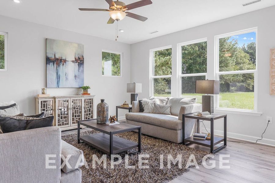 Representative furnished interior of a home built from the The Chestnut by Davidson Homes LLC in Wendell Ridge, Wendell (Image 8).