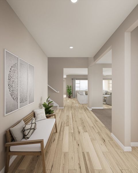 Representative furnished interior of a home built from the Grove Plan 50-3 by Tri Pointe Homes in Waterston Central, Gilbert (Image 13).