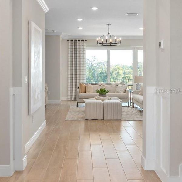 Furnished interior view inside a new home in Willow Ridge, Montverde (Image 44).