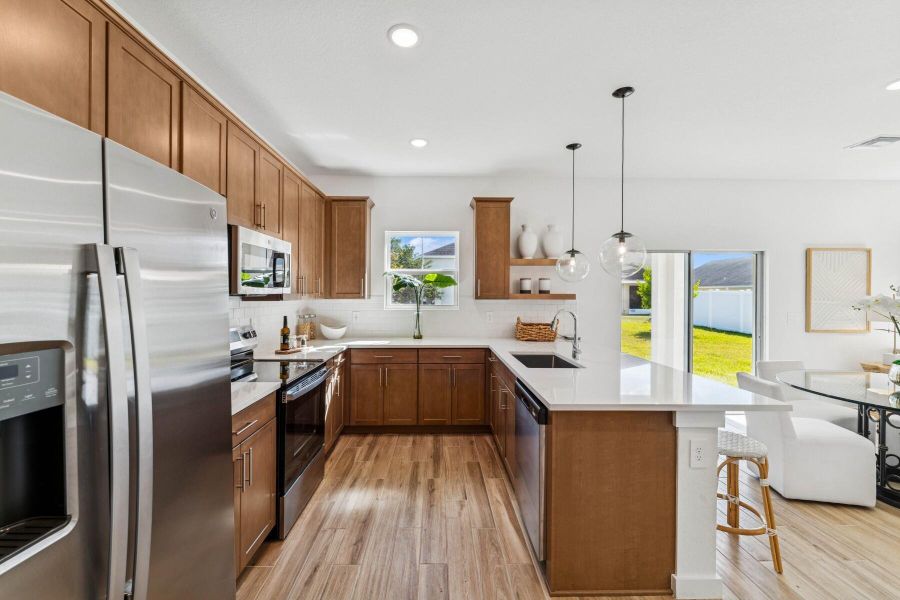 Furnished interior view inside a new home in , Fort Pierce (Image 10).