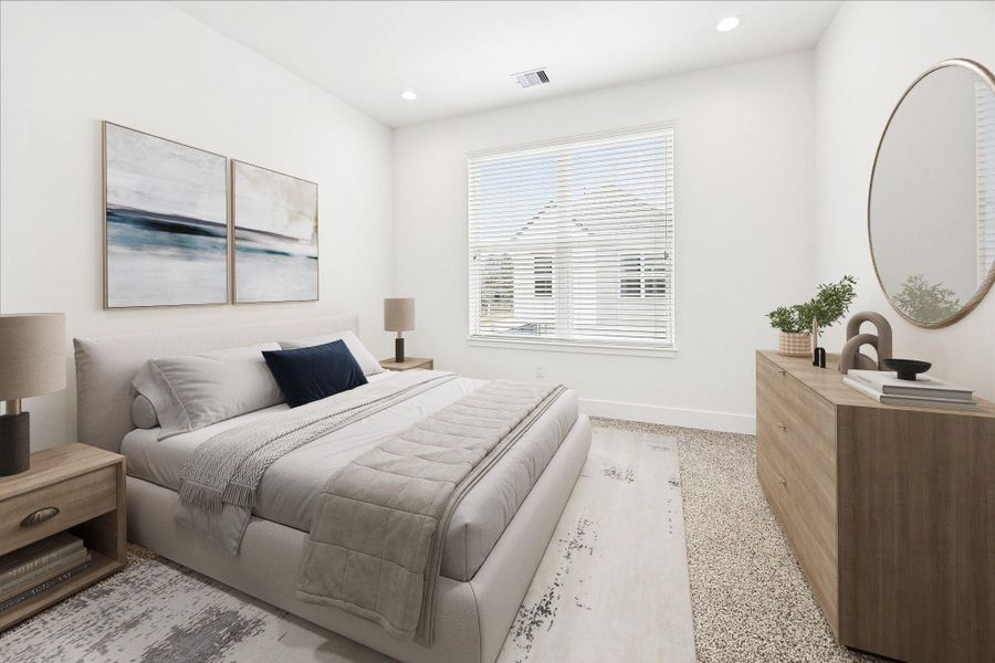 Furnished interior view inside a new home in , Houston (Image 7).