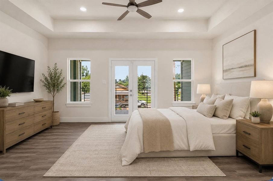 Furnished interior view inside a new home in , Houston (Image 8).