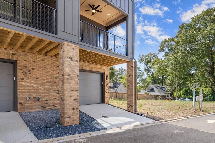 Exterior details and patio area of a home in , Atlanta (Image 3). Exterior details and patio area of a home in , Atlanta (Image 3).