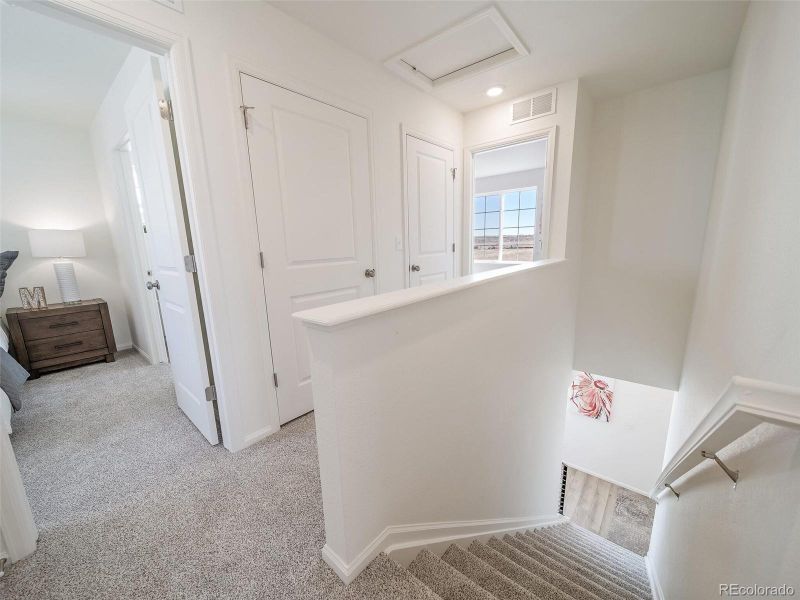 Furnished interior view inside a new home in Thompson River Ranch, Johnstown (Image 14).