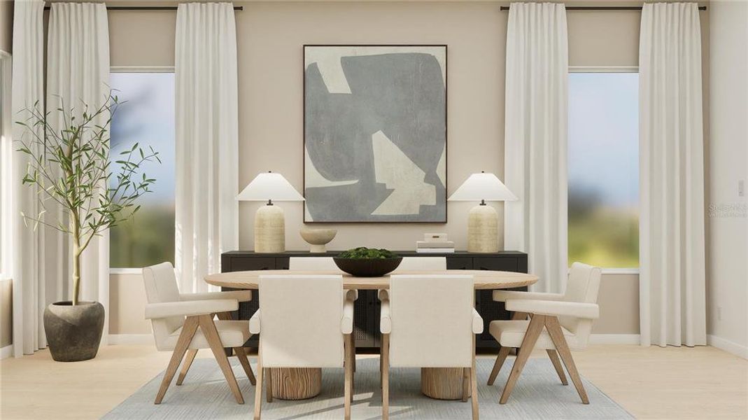 Furnished interior view inside a new home in , Clermont (Image 11).