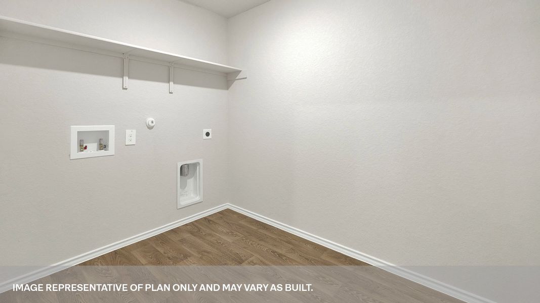 Representative unfurnished interior of a home built from the The Graham by D.R. Horton in Spring Valley, New Braunfels (Image 18). Representative unfurnished interior of a home built from the The Graham by D.R. Horton in Spring Valley, New Braunfels (Image 18).