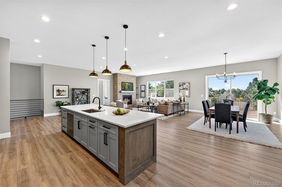 Furnished interior view inside a new home in , Parker (Image 16).