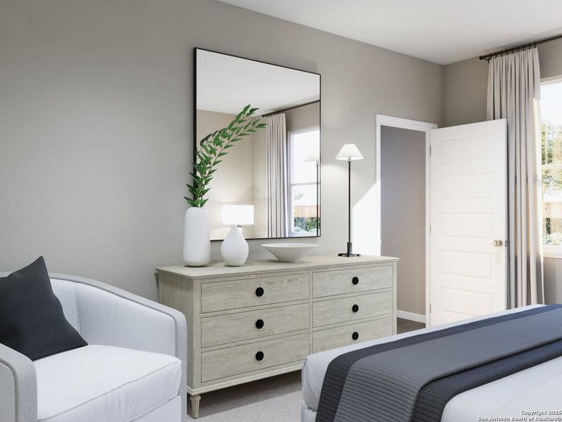 Furnished interior view inside a new home in Abbott Place, St. Hedwig (Image 23).