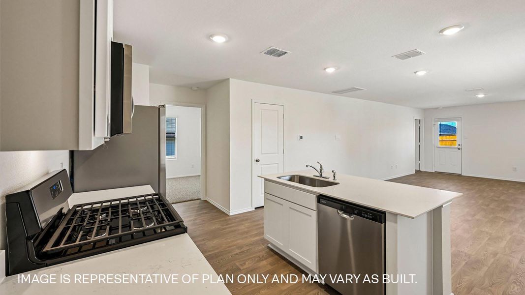 Furnished interior view inside a new home in Prairie Lakes, Buda (Image 5).