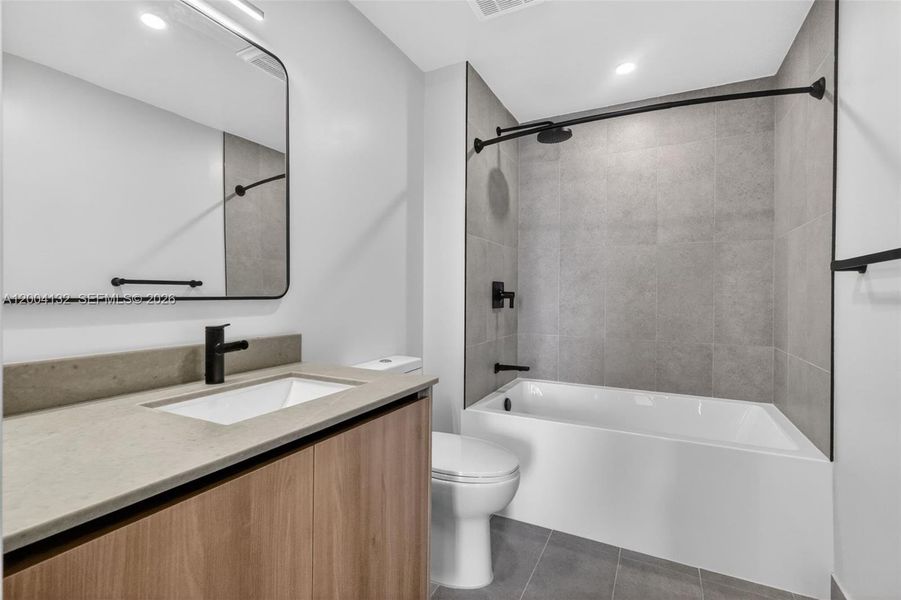 Furnished interior view inside a new home in , Miami (Image 8).