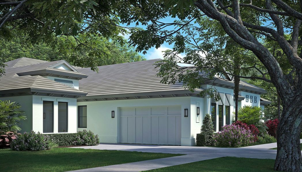 2D floor plan layout for the Seabreeze Grande by GHO Homes in Seaglass, Vero Beach, FL (Image 102).