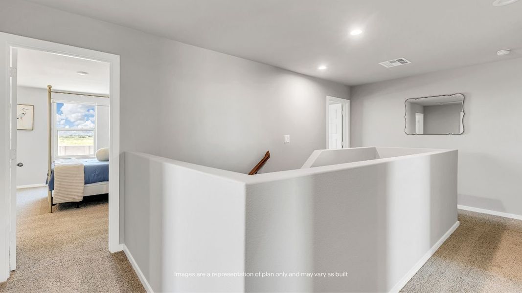 Representative furnished interior of a home built from the Fallow by D.R. Horton in Deer Meadows, Odessa (Image 14).