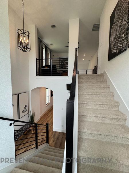 Furnished interior view inside a new home in Pomona: 40ft. lots, Manvel (Image 12).