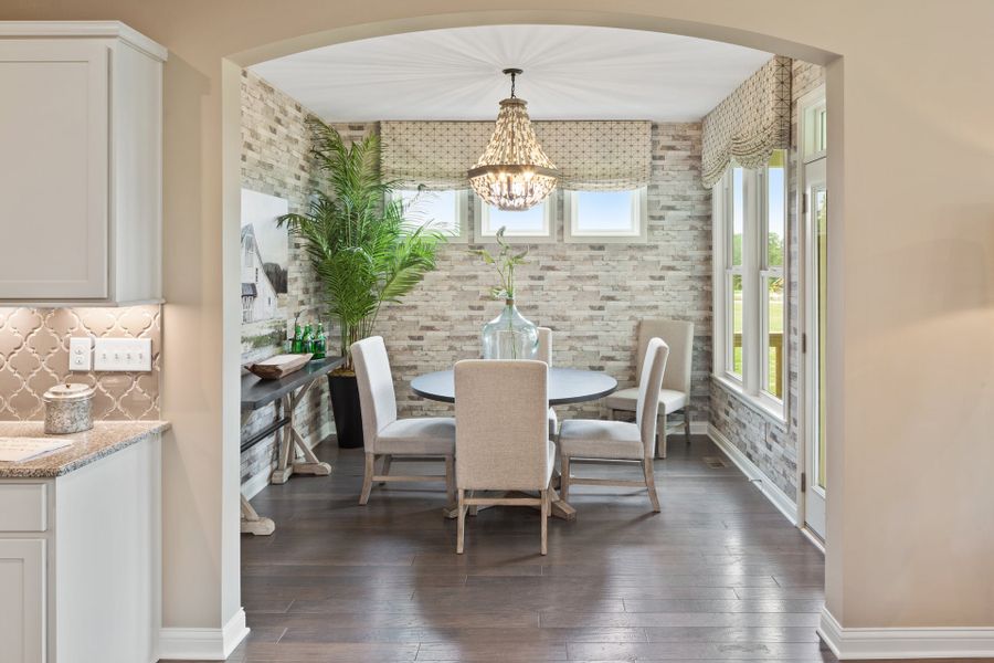 Representative furnished interior of a home built from the Everett by Fischer Homes in Woodberry, Canton (Image 18).