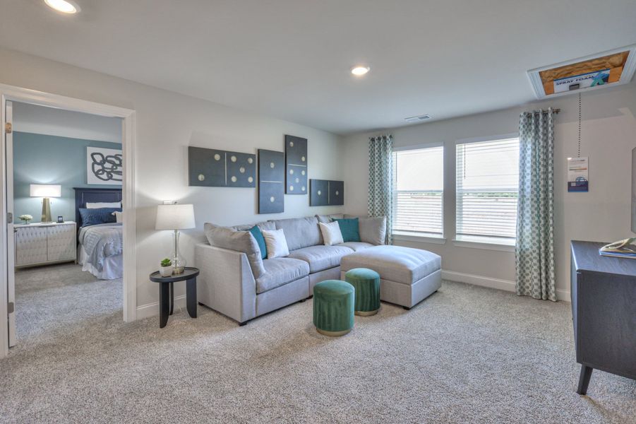 Furnished interior view inside a new home in River Ridge, Clarksville (Image 6). Furnished interior view inside a new home in River Ridge, Clarksville (Image 6).