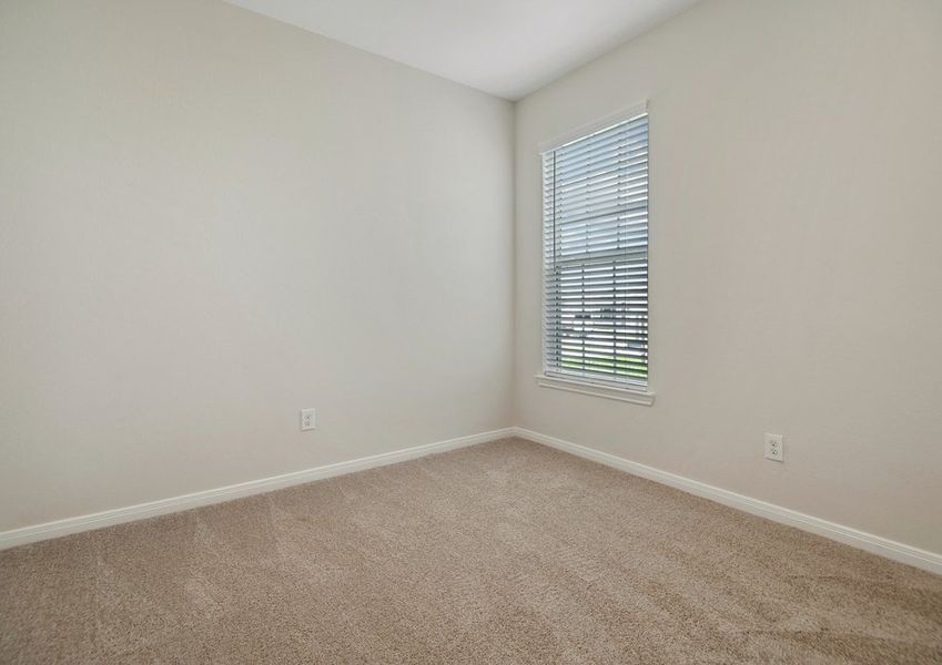 Secondary bedroom with lush carpet flooring Secondary bedroom with lush carpet flooring