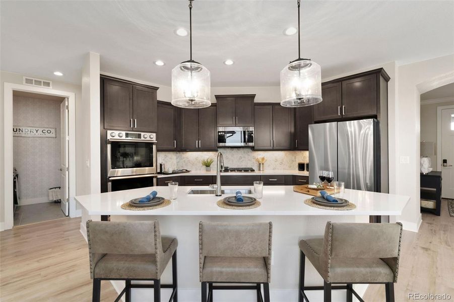 Furnished interior view inside a new home in , Fort Lupton (Image 17).