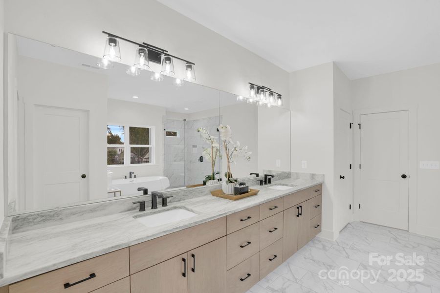 Furnished interior view inside a new home in , Charlotte (Image 9).