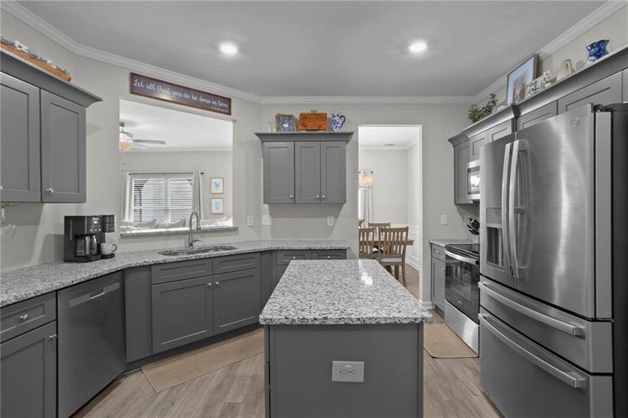 Furnished interior view inside a new home in , Cartersville (Image 14).