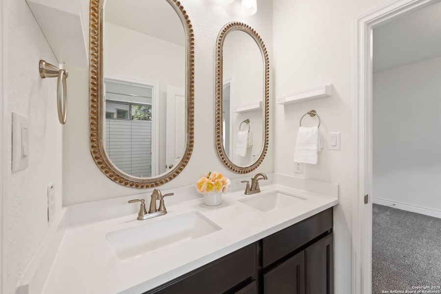 Furnished interior view inside a new home in Esperanza - 70', Boerne (Image 15). Furnished interior view inside a new home in Esperanza - 70', Boerne (Image 15).