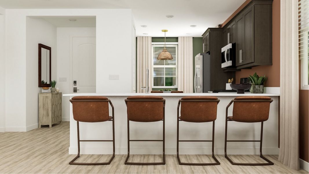 Furnished interior in a model home at Asante: Discovery 2.1 & 2.13 in Surprise (Image 31).