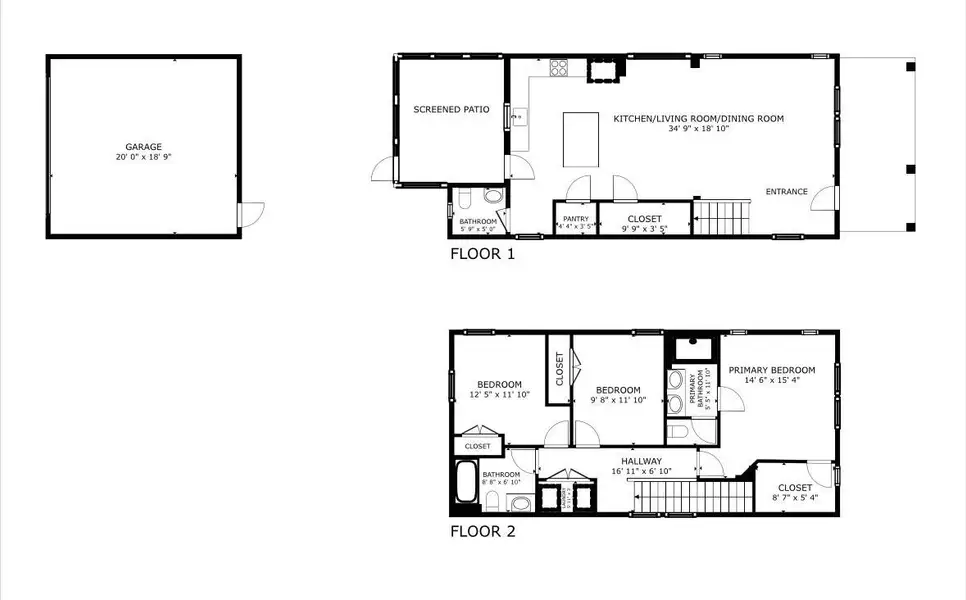 2D floor plan layout of this home in Nexton - Midtown - The Park Collection, Summerville, SC (Image 5).