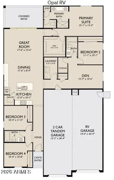 Opal RV - Right Garage - Center Slider