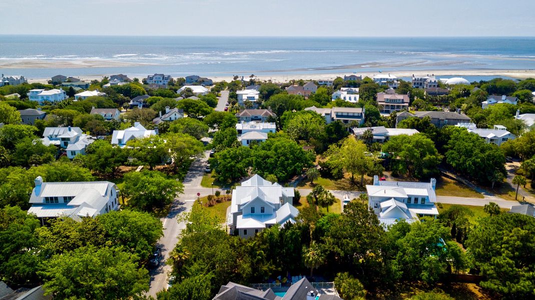 Front exterior of a new home in , Sullivan's Island, SC, highlighting curb appeal (Image 2).