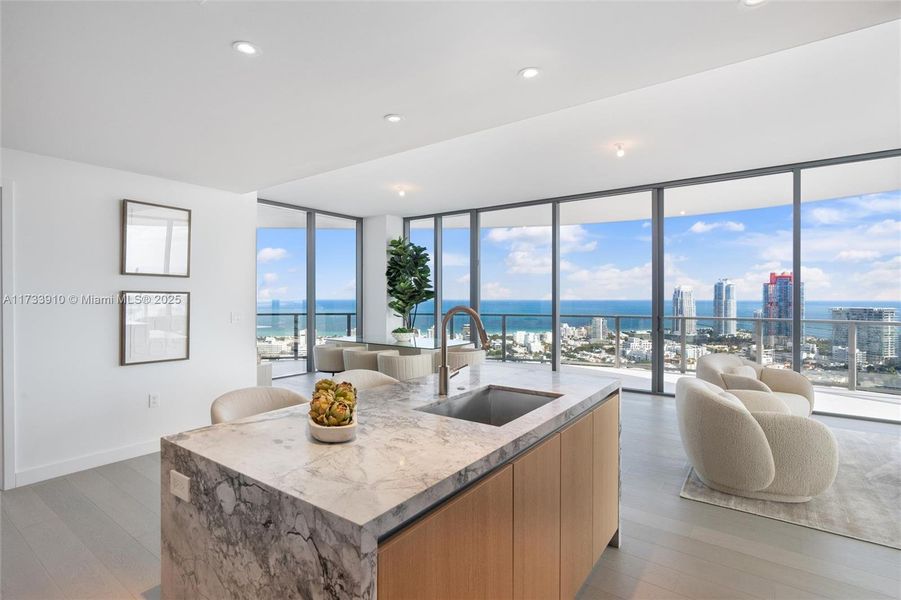 Furnished interior view inside a new home in Five Park, Miami (Image 7). Furnished interior view inside a new home in Five Park, Miami (Image 7).