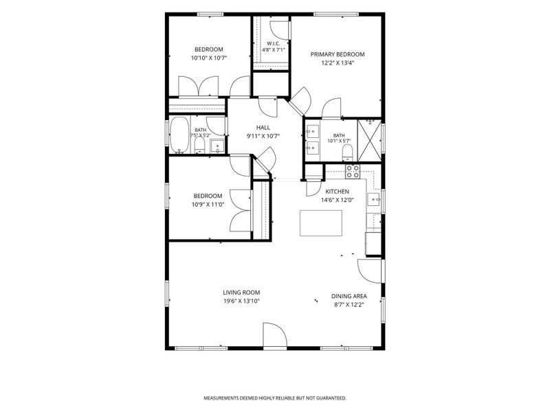 2D floor plan layout of this home in , Brenham, TX (Image 3).