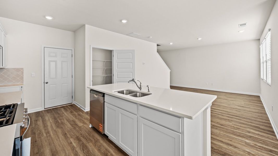 Representative furnished interior of a home built from the Edmon by D.R. Horton in Poplar Preserve, Newnan (Image 8).