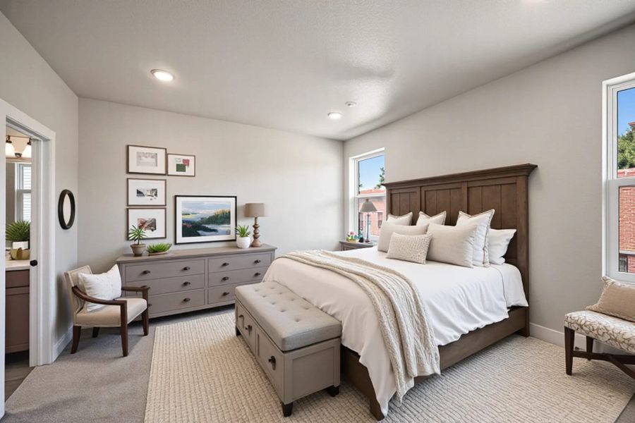 Furnished interior view inside a new home in Trails at Aspen Ridge-3, Colorado Springs (Image 11).