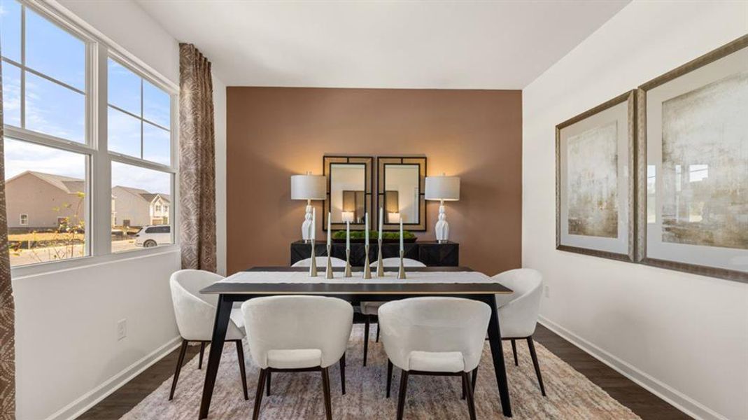 Furnished interior view inside a new home in Fox Crossing, Griffin (Image 14).