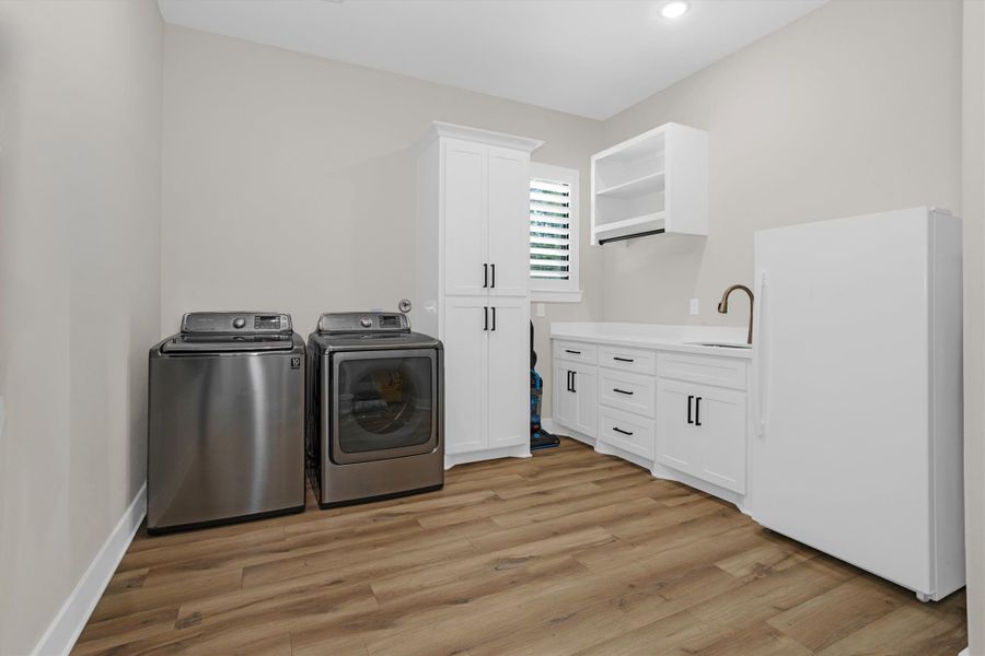 Utility room with built-in storage