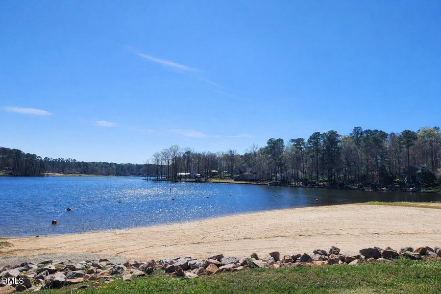 One of 2 sandy beaches