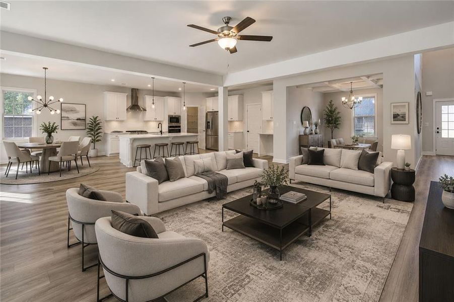Furnished interior view inside a new home in Trinity Park, McDonough (Image 34). Furnished interior view inside a new home in Trinity Park, McDonough (Image 34).