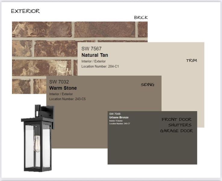 Sample of building materials used in homes in White Oak, Arlington (Image 3).