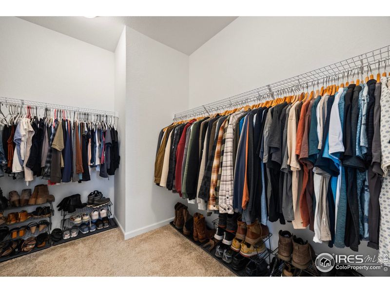 large walk-in closet
