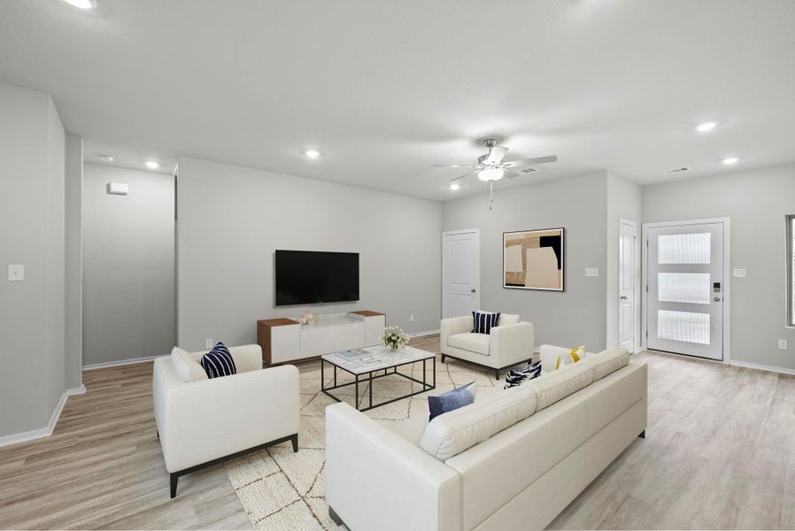 Furnished interior view inside a new home in Creekhaven, Rosharon (Image 10).