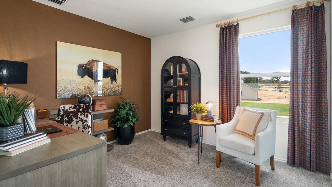 Furnished interior view inside a new home in Valverde, Bastrop (Image 24).
