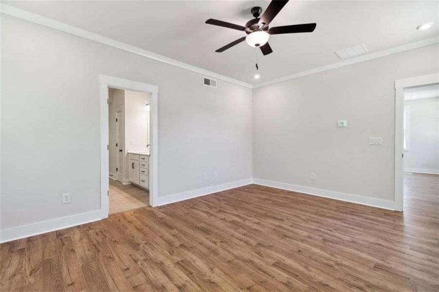 Spacious, unfurnished interior of a new home in The Paddocks at Doc Hughes, Buford (Image 32). Spacious, unfurnished interior of a new home in The Paddocks at Doc Hughes, Buford (Image 32).