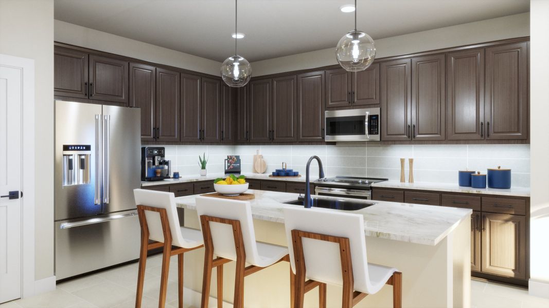 Representative furnished interior of a home built from the 4013 by Risewell Homes in Parkton Square, Kyle (Image 8).