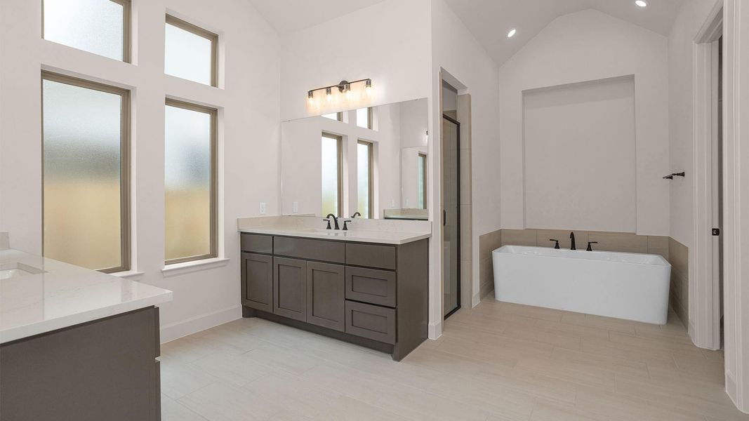 Furnished interior view inside a new home in Meridiana, Manvel (Image 6).