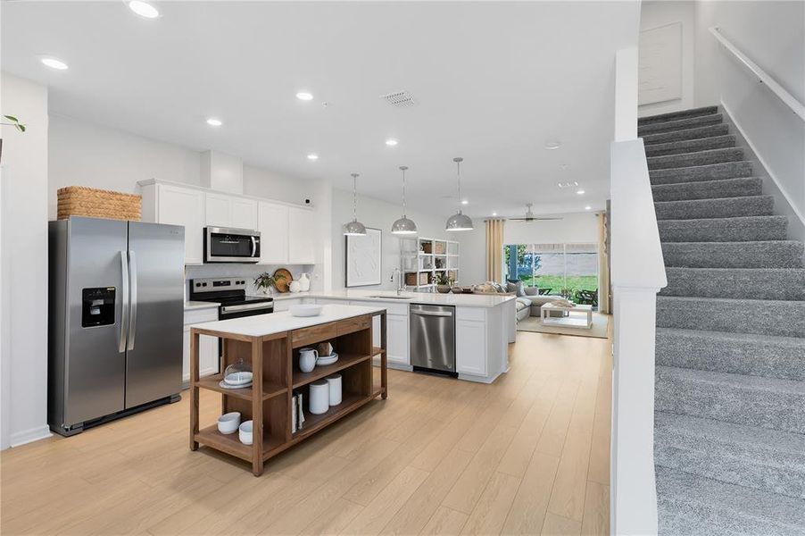 Furnished interior view inside a new home in Oviedo Square, Oviedo (Image 7).