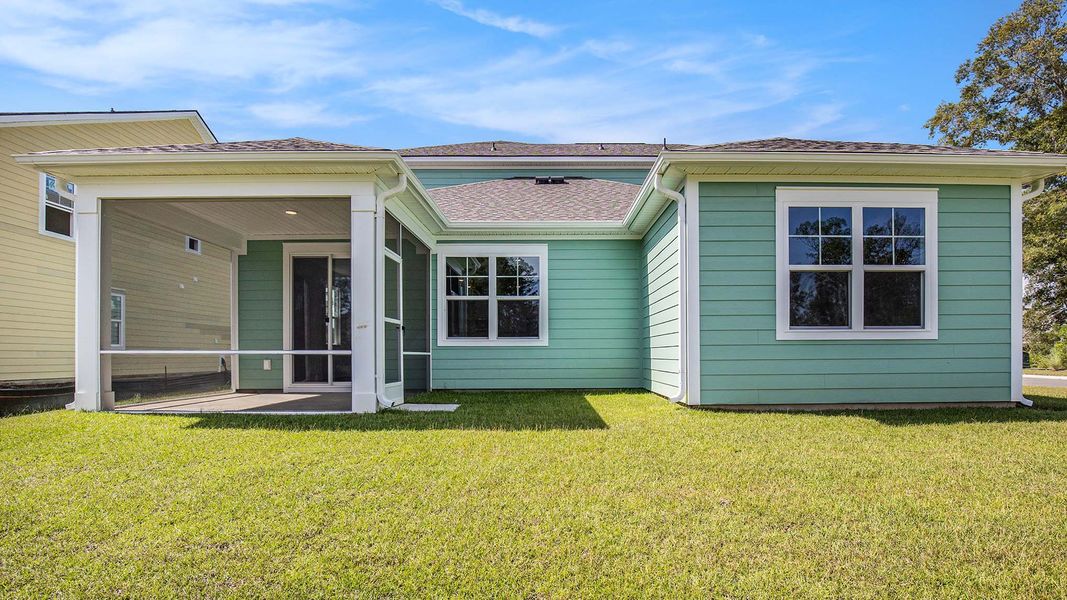 Exterior details and patio area of a home in Heron Pointe, Myrtle Beach (Image 3). Exterior details and patio area of a home in Heron Pointe, Myrtle Beach (Image 3).
