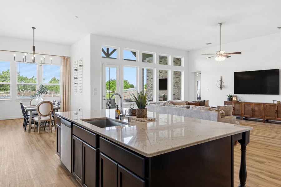 Furnished interior view inside a new home in , Old River-Winfree (Image 15).