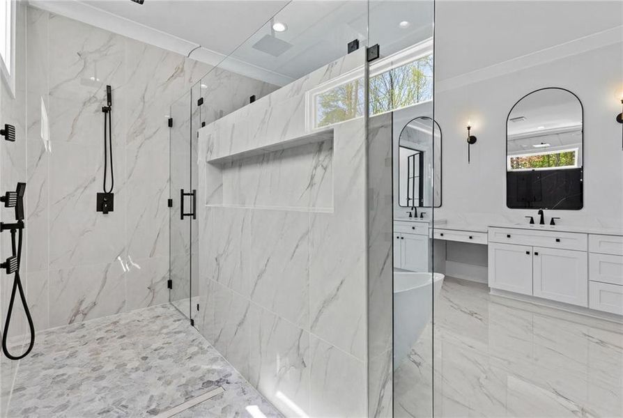 Furnished interior view inside a new home in , Dacula (Image 42).