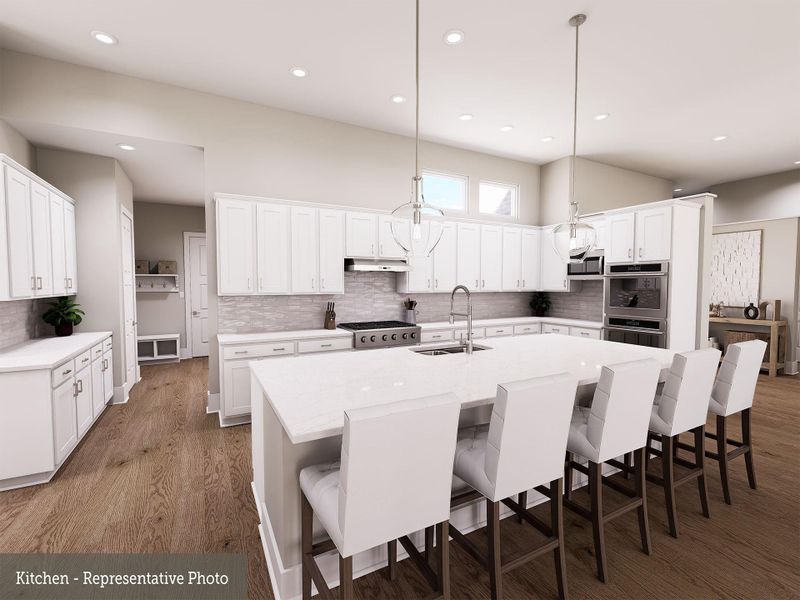 Furnished interior view inside a new home in Briarley - Regency Collection, Montgomery (Image 6).