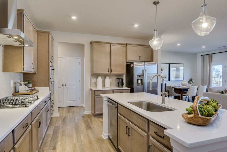 Furnished interior view inside a new home in The Beacon at Old Peachtree Single Family Homes, Lawrenceville (Image 214).