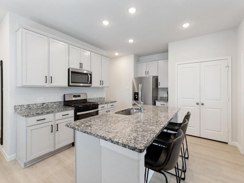 Furnished interior view inside a new home in , Conroe (Image 6).